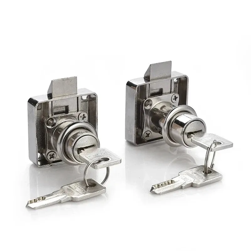 2 Key Copper Drawer Lock for Furniture Mailbox