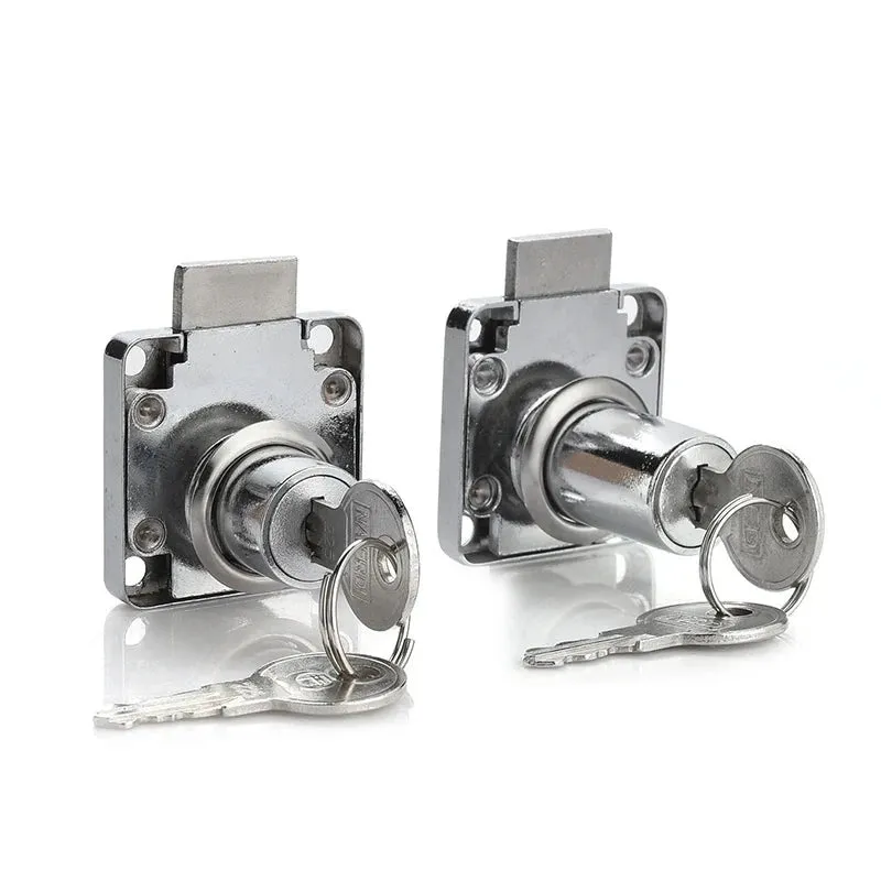 2 Key Copper Drawer Lock for Furniture Mailbox