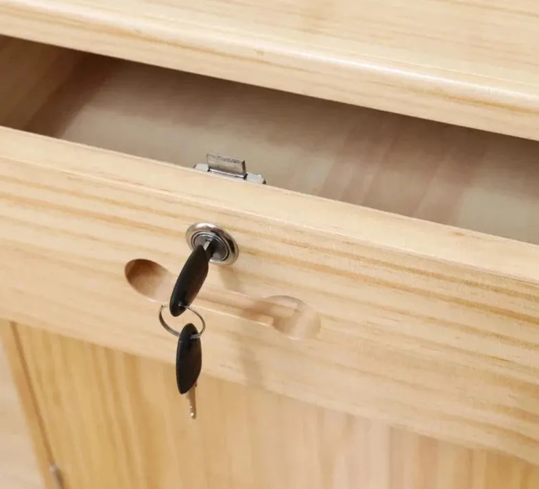 2 Key Copper Drawer Lock for Furniture Mailbox