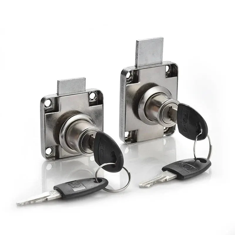 2 Key Copper Drawer Lock for Furniture Mailbox