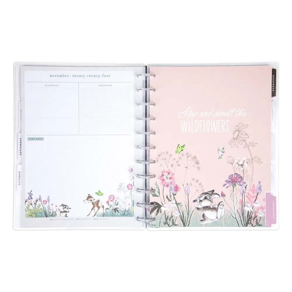 2024 Disney Bambi Springtime Happy Planner - Big Vertical Layout - 12 Months
