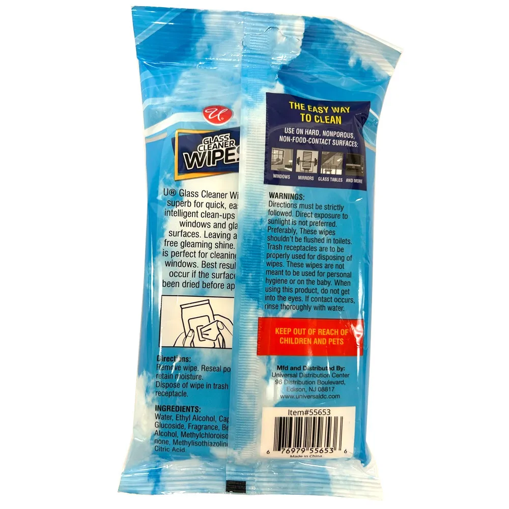 252 Glass Wipes Pre-Moistened Surface Cleaner Streak-Free Shine Fresh Scent 6pk