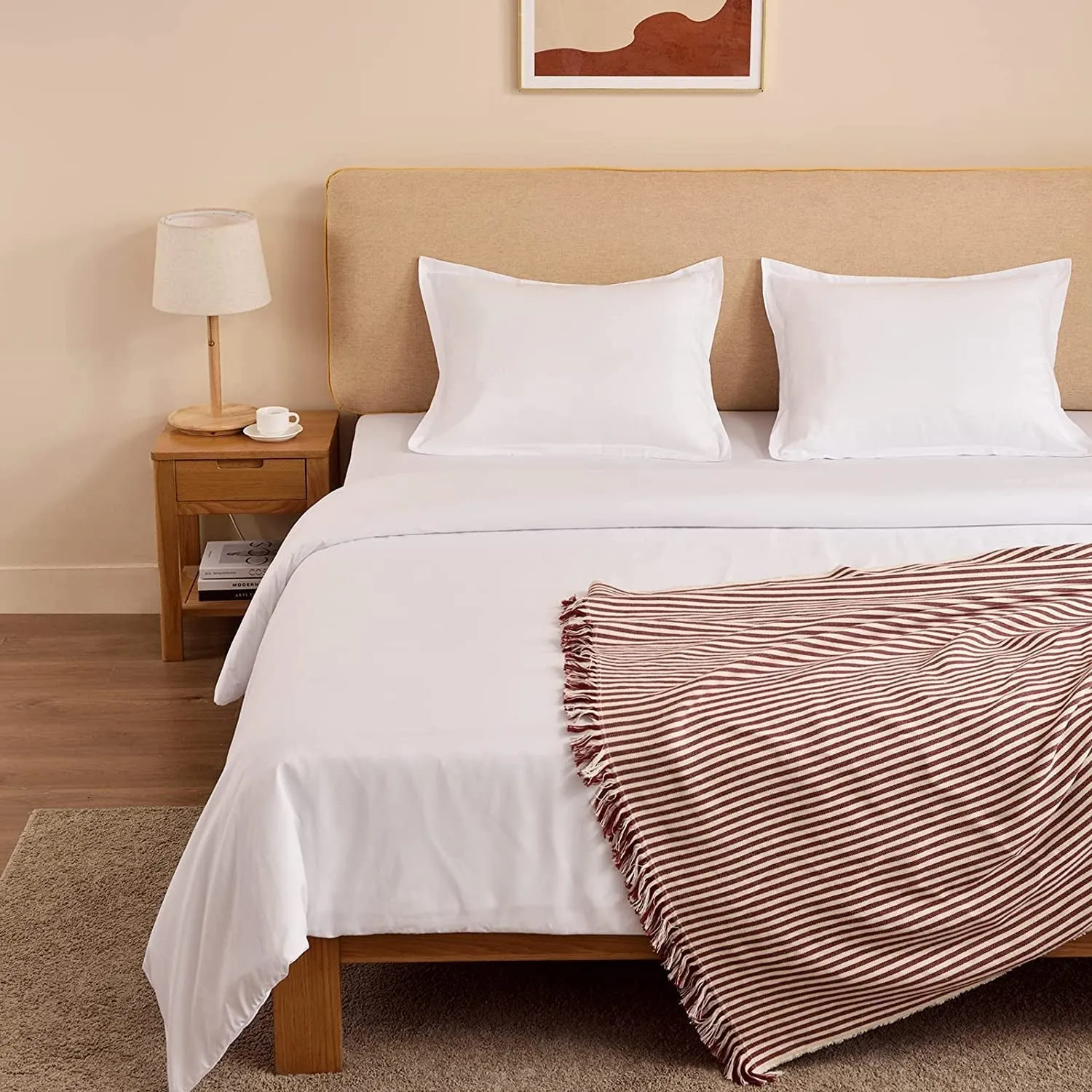 3 Pieces Duvet Cover  - Brushed Microfiber Soft Duvet Cover Set 3 Pieces with Zipper Closure, Duvet Covers with 1 down Comforter Cover and 2 Pillow Shams Soft Fabric Easy Care