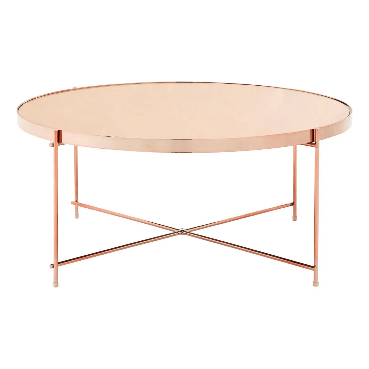 Allure Pink Mirror Coffee Table