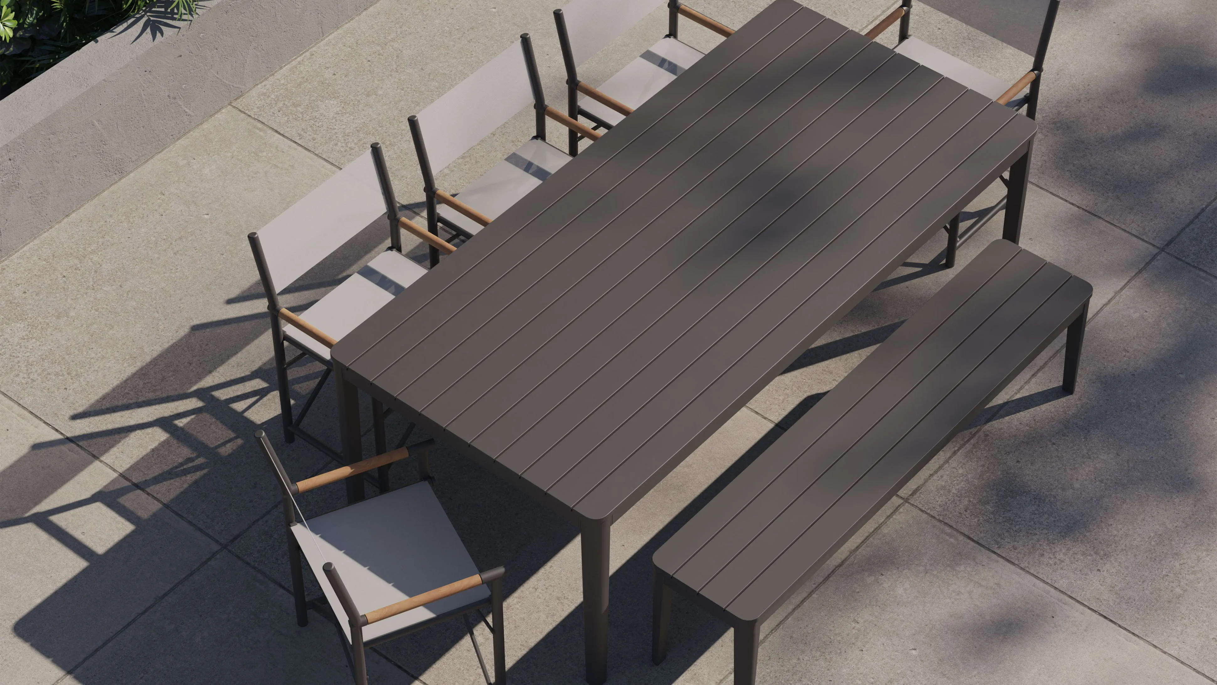 Aluminum Outdoor Dining Set By Outer