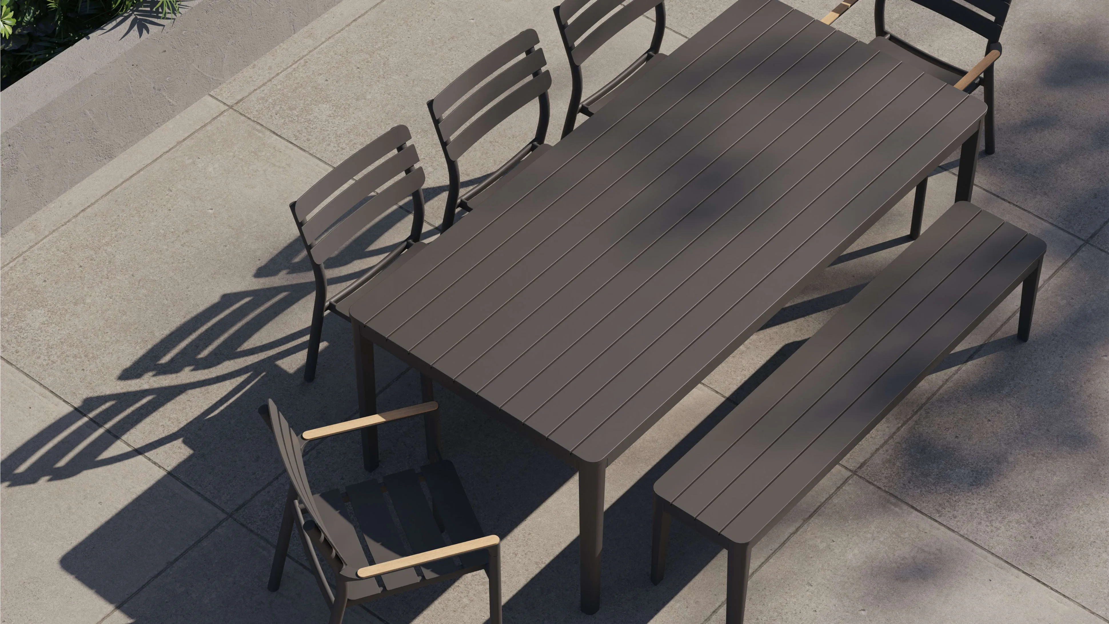 Aluminum Outdoor Dining Set By Outer