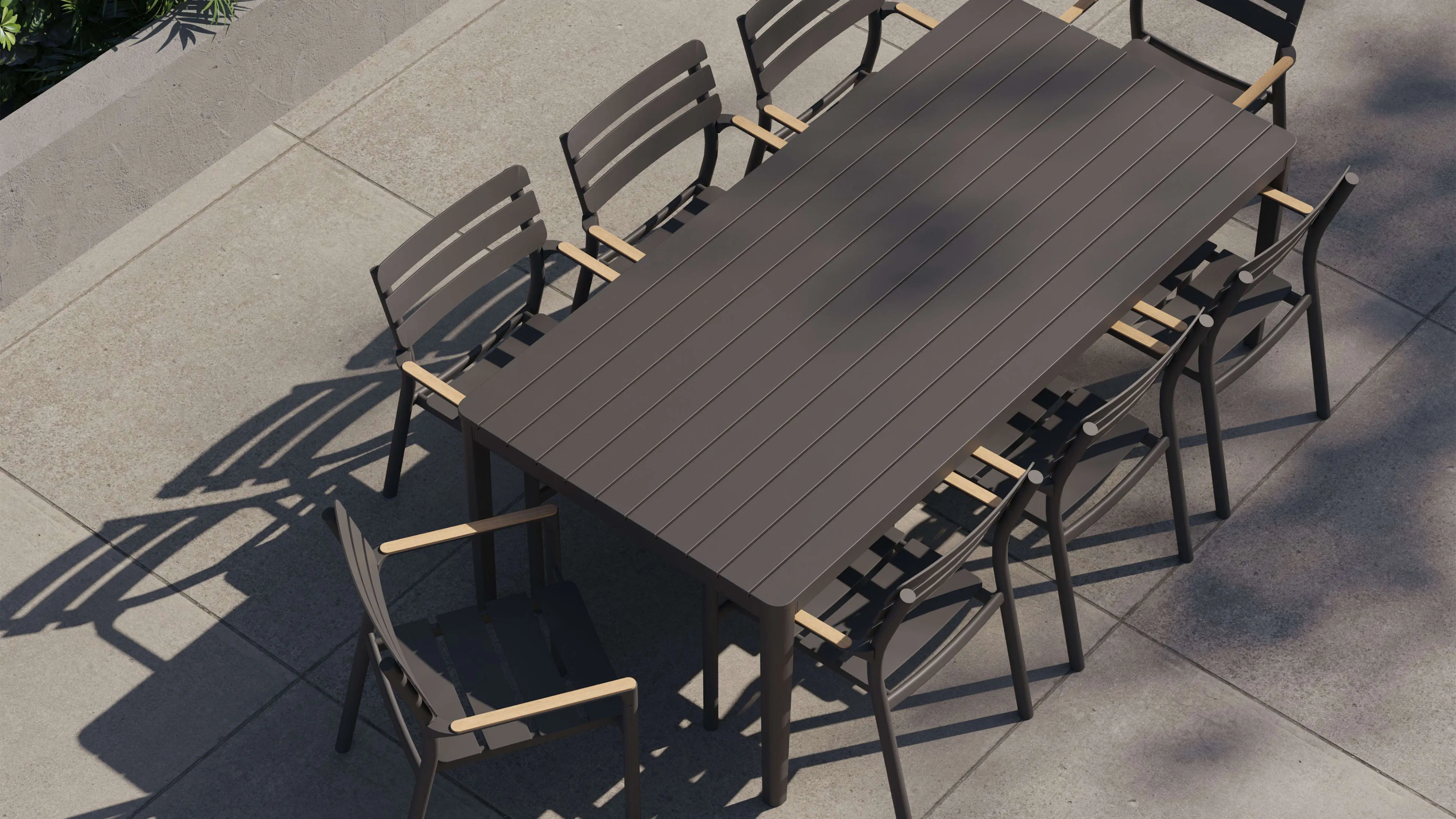 Aluminum Outdoor Dining Set By Outer