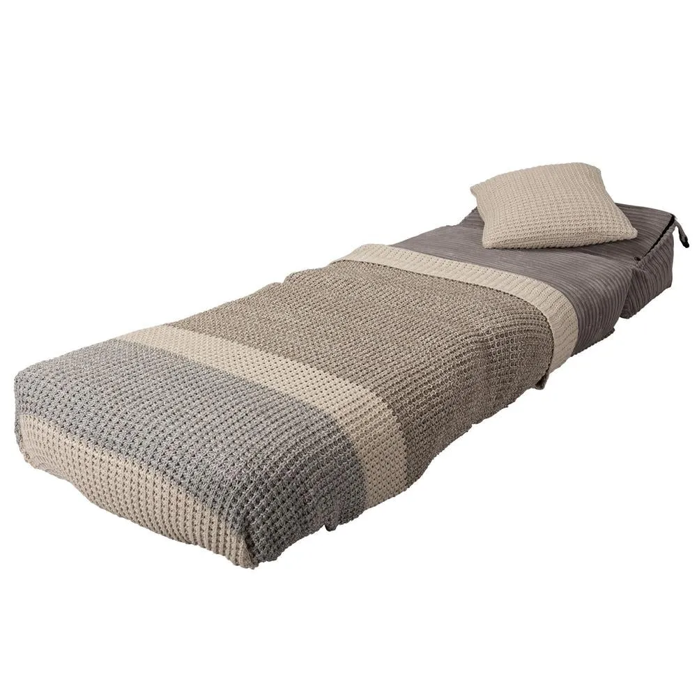 Avery Futon Chair Bed Single - Cord Graphite Grey