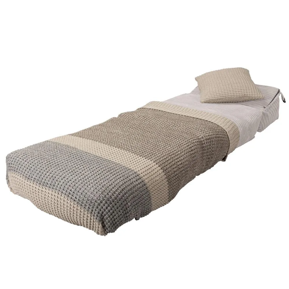 Avery Futon Chair Bed Single - Cord Ivory