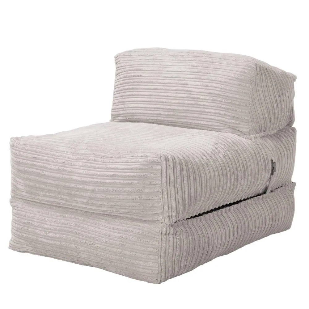 Avery Futon Chair Bed Single - Cord Ivory