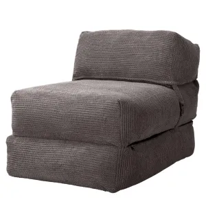 Avery Futon Chair Bed Single - Pom Pom Charcoal Grey