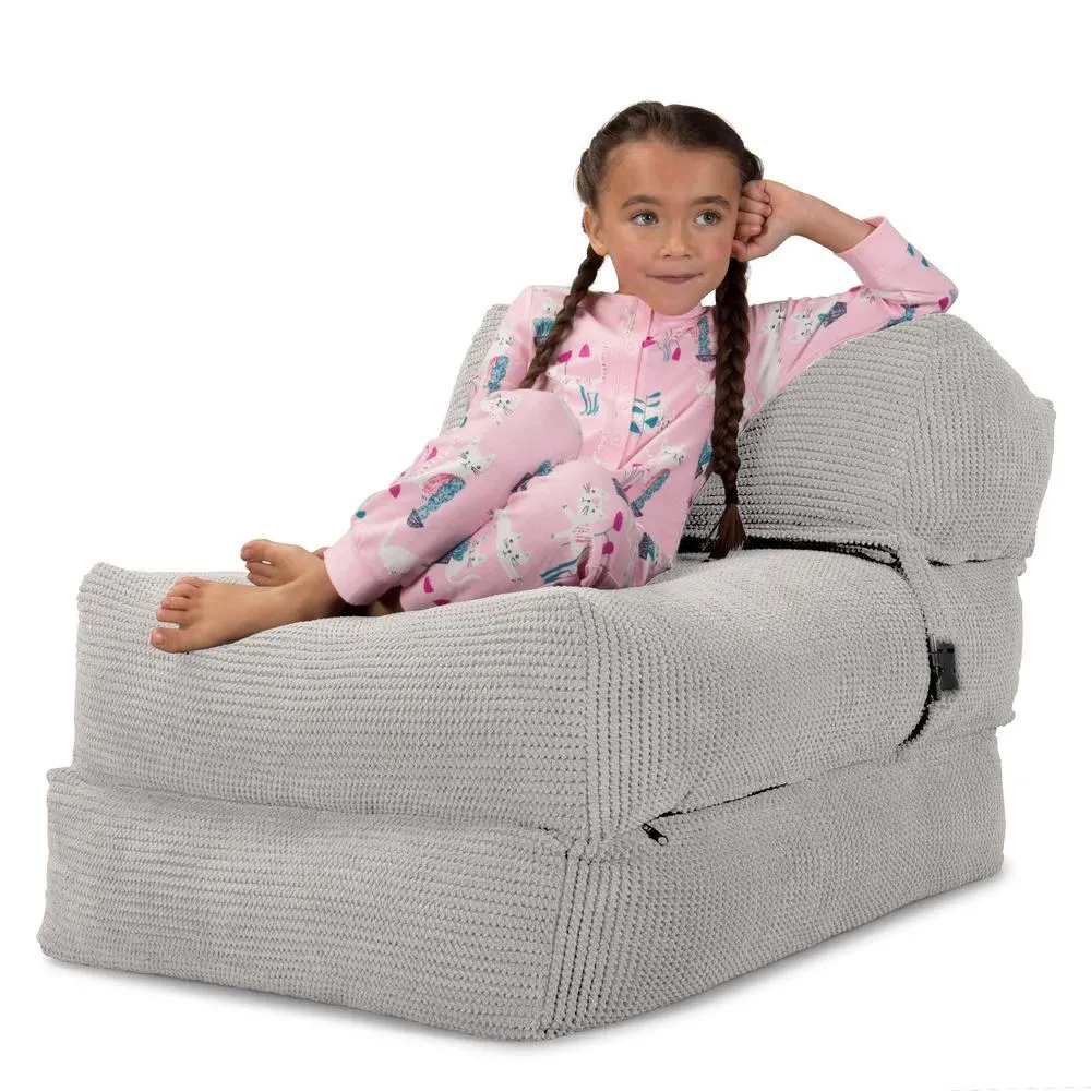 Avery Futon Chair Bed Single - Pom Pom Ivory