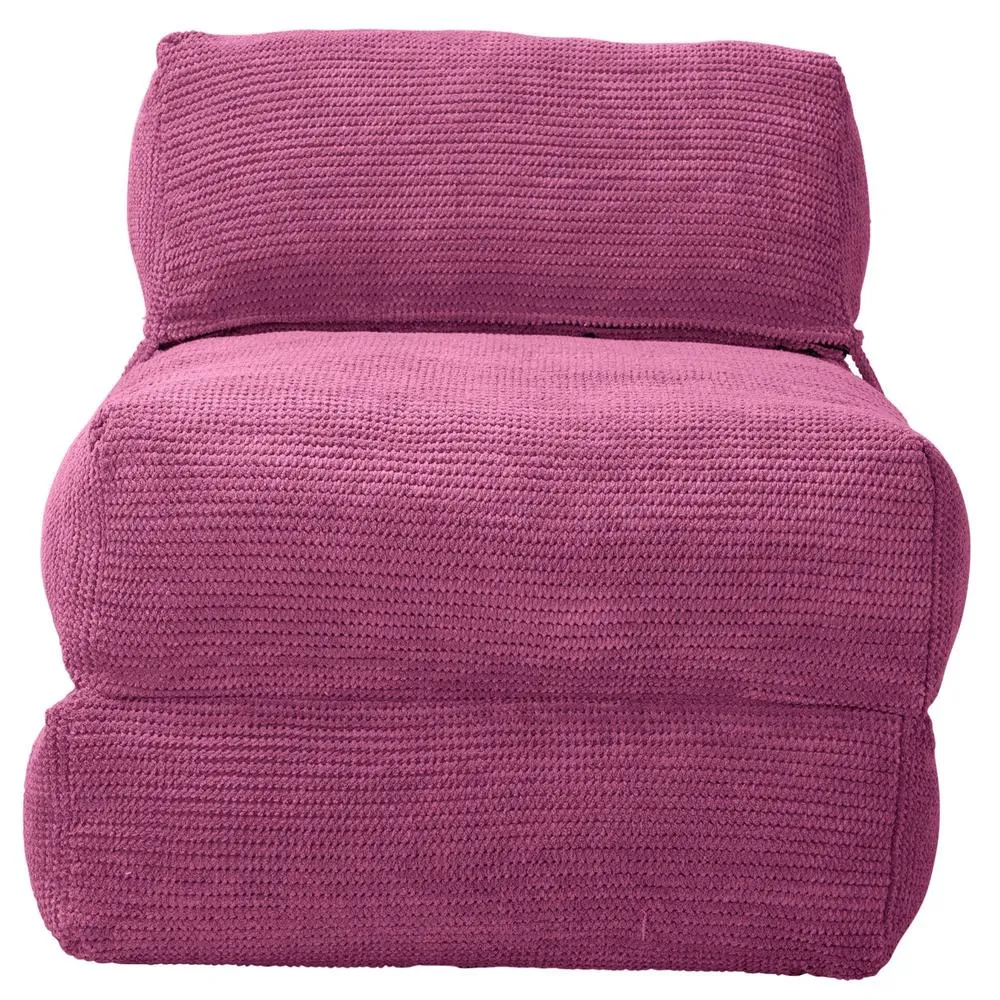 Avery Futon Chair Bed Single - Pom Pom Pink
