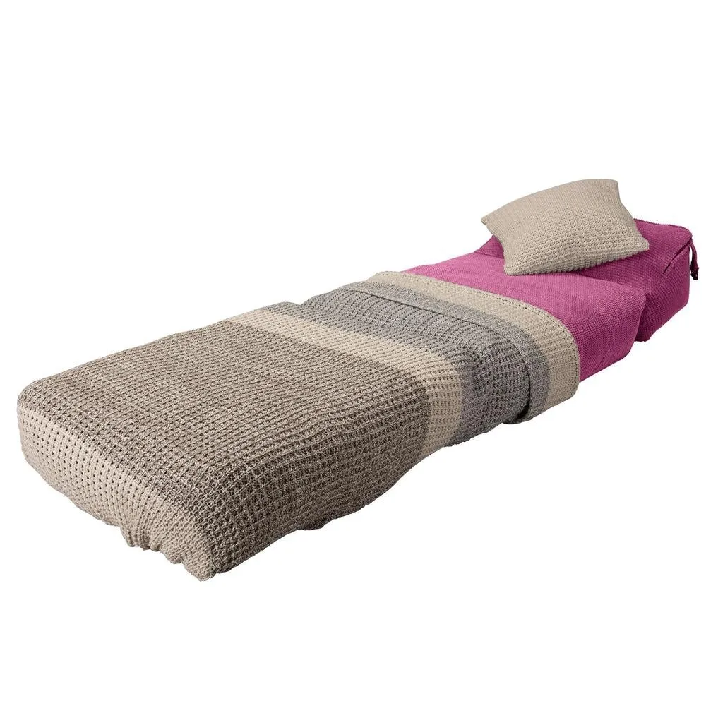 Avery Futon Chair Bed Single - Pom Pom Pink