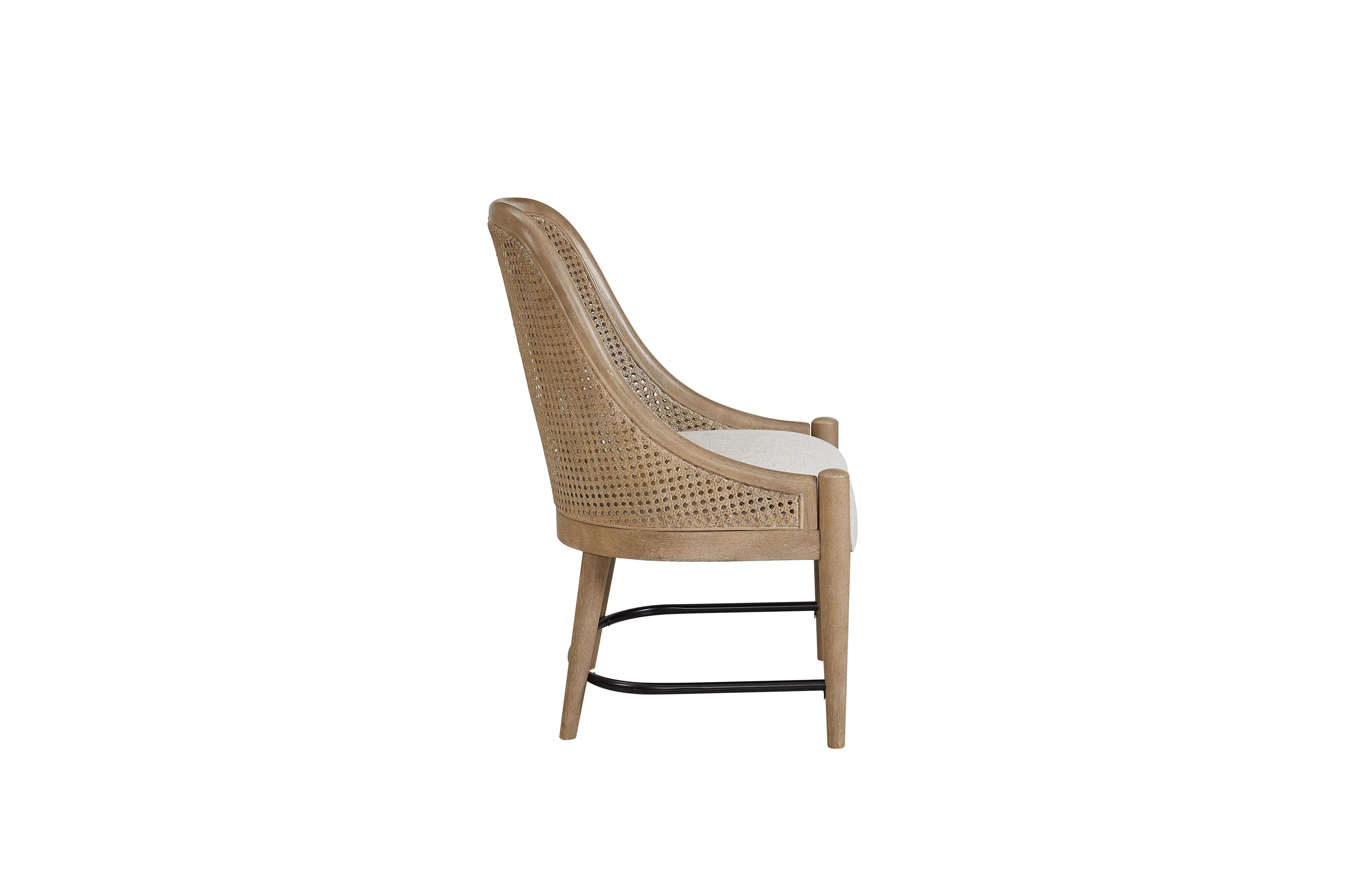 Cane - Backed Host Chair Colored (Set of 2) - Sand by Couch.com