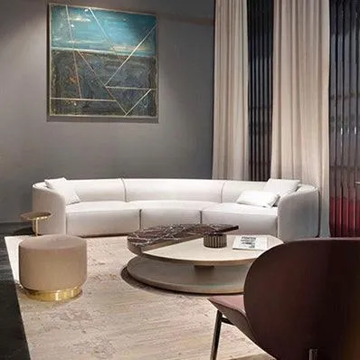 Carlson Sectional Curve Round Sofa