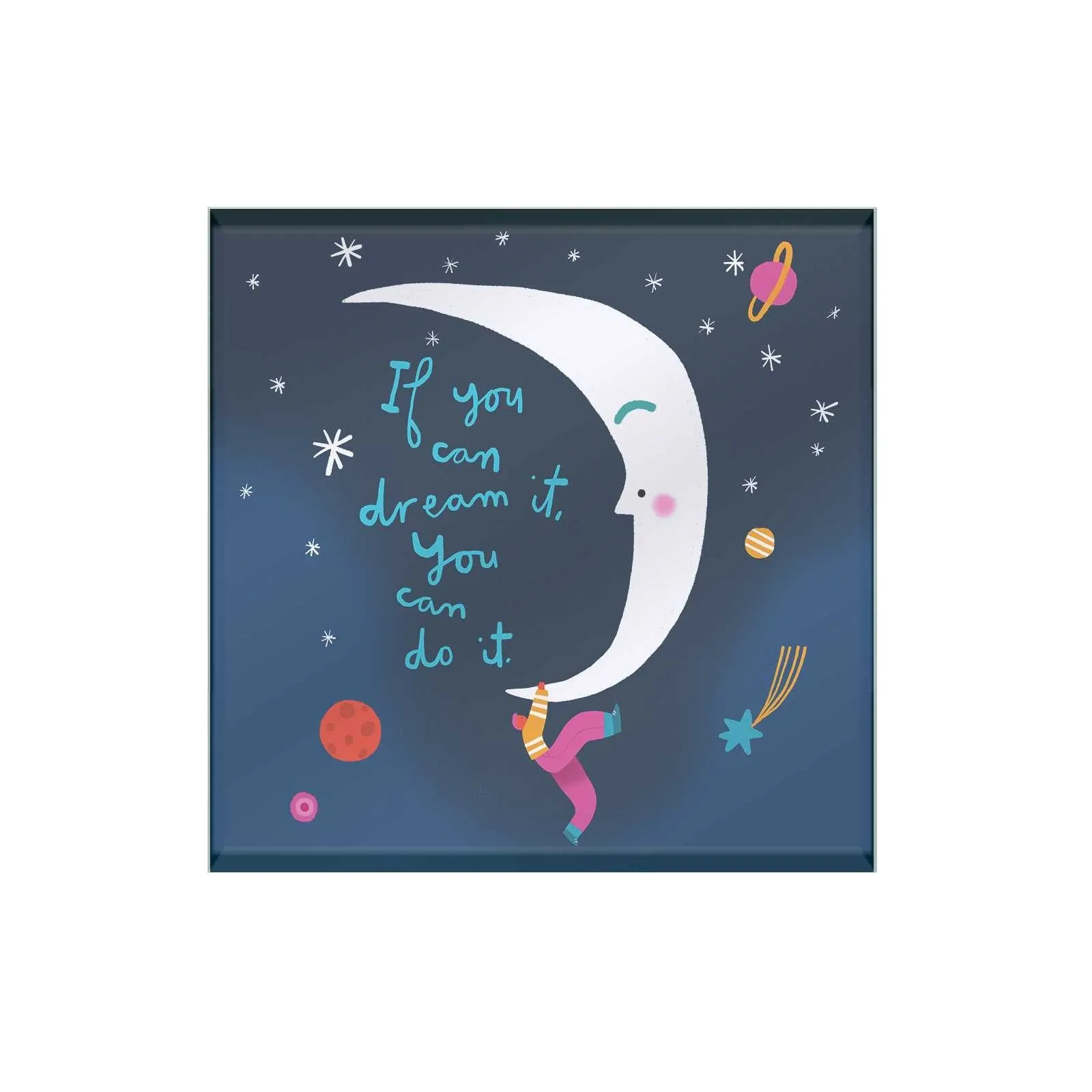 Dear Me Glass Coaster