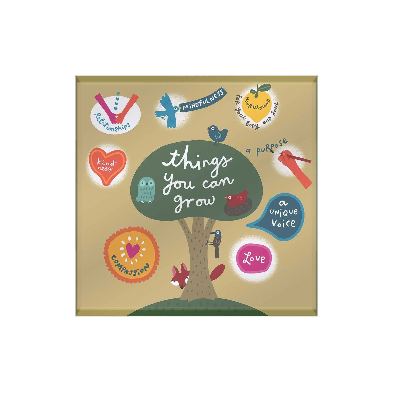 Dear Me Glass Coaster