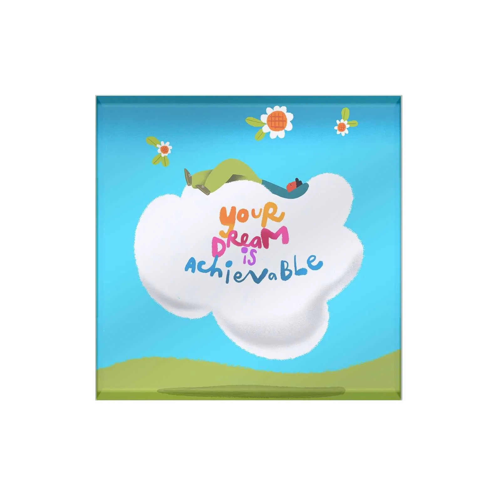 Dear Me Glass Coaster