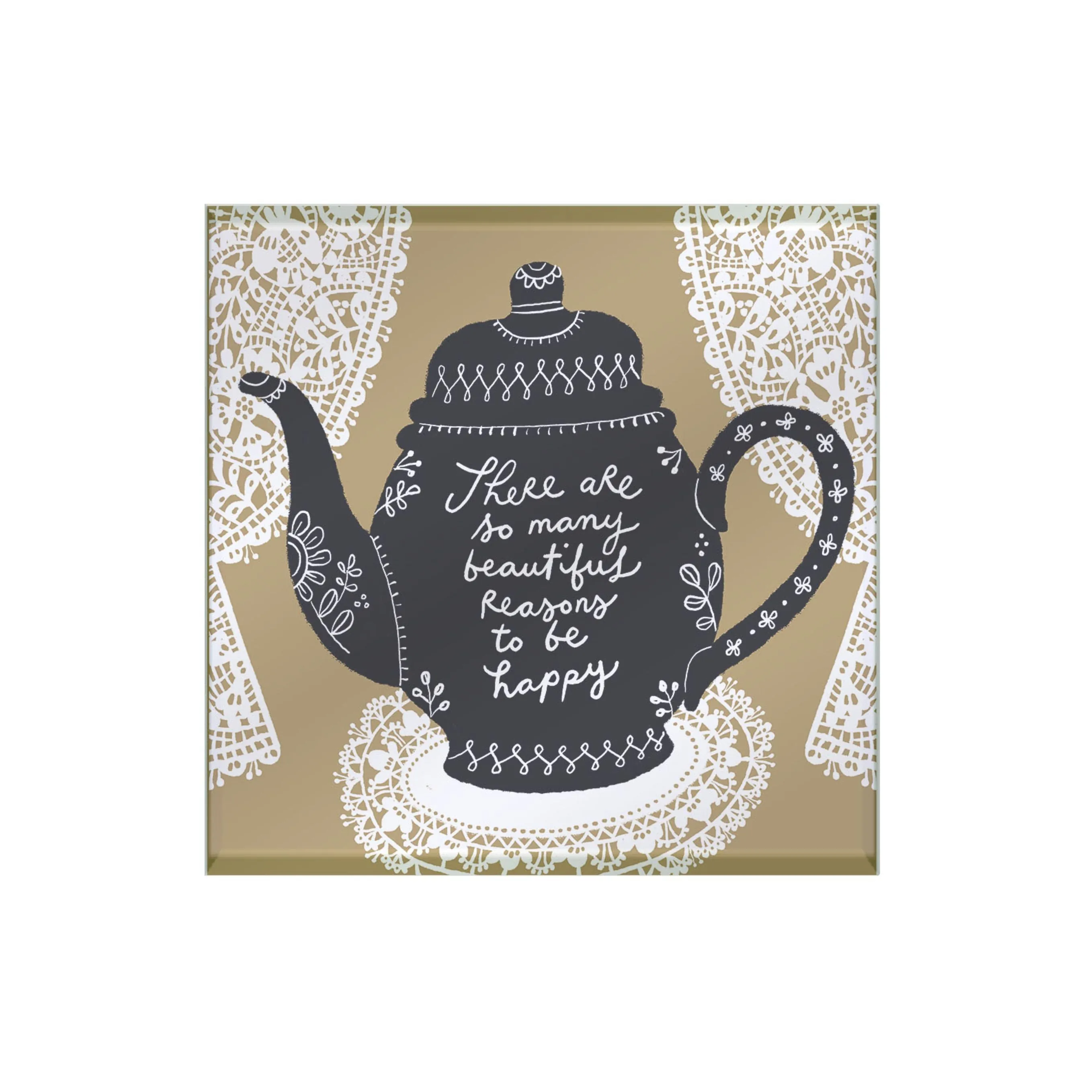 Dear Me Glass Coaster