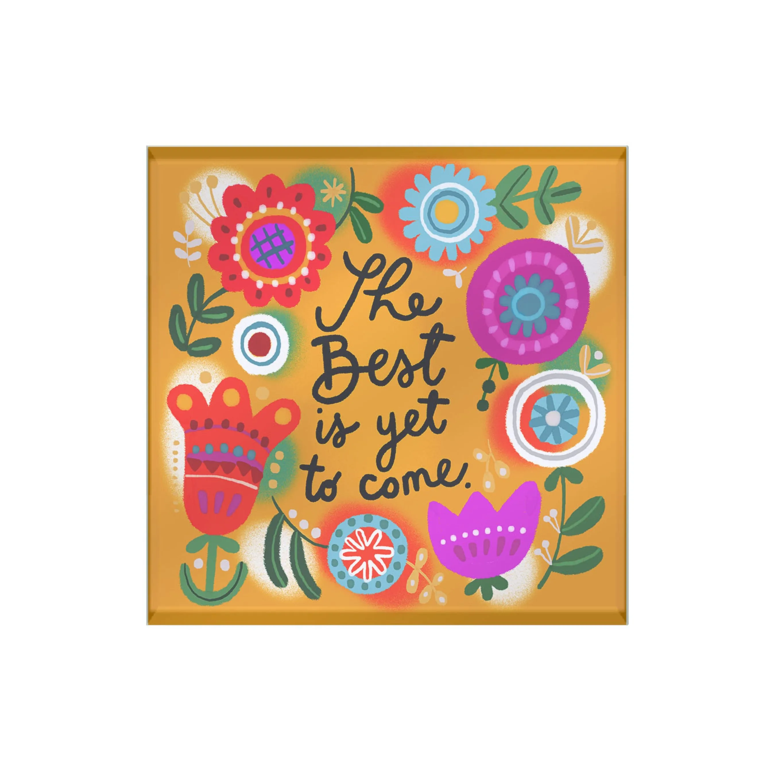 Dear Me Glass Coaster