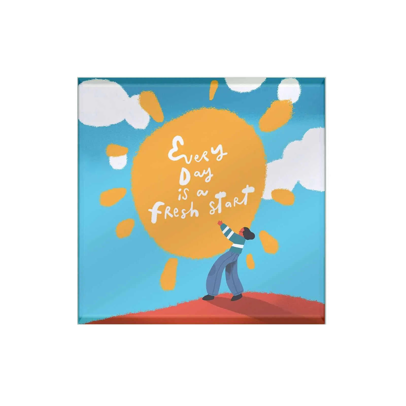 Dear Me Glass Coaster