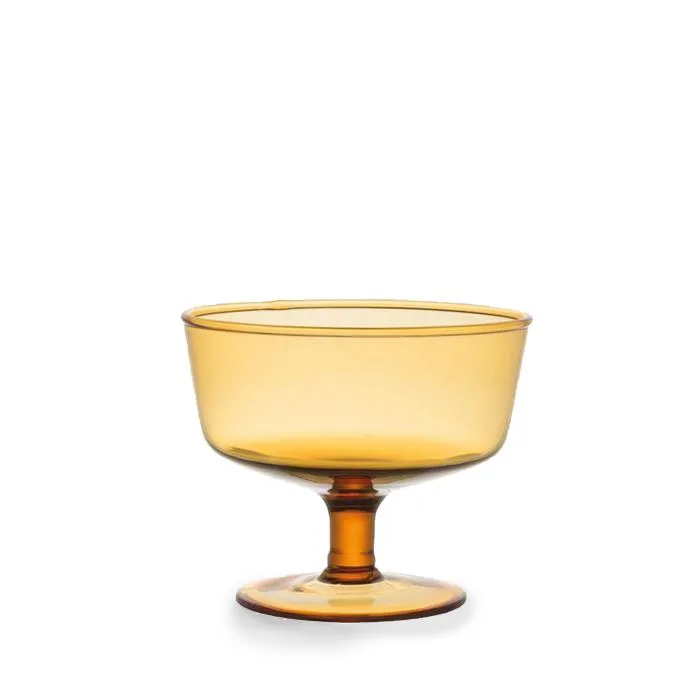 Diseguale Coupe Glass (Amber)