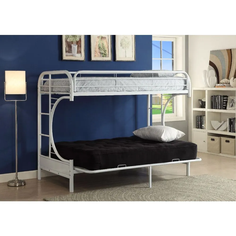 Eclipse Bunk Bed (Twin XL/Queen/Futon) in White 02093WH