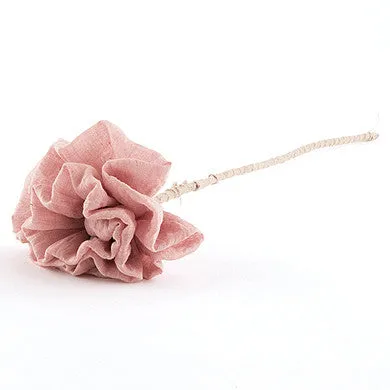 Fabric Ruffle Flower on a Stem Wedding Ceremony