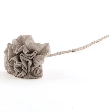 Fabric Ruffle Flower on a Stem Wedding Ceremony