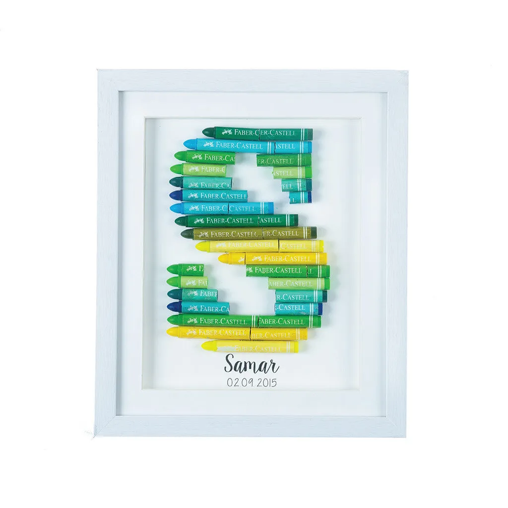 Frame - a - Crayoned Initial