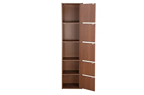 HomeTown Albert Engineered 5 Tier Cabinet in Oak Colour…