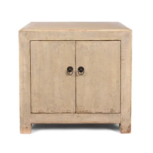 Painted Chinese Side Cabinet Made From Reclaimed Pine