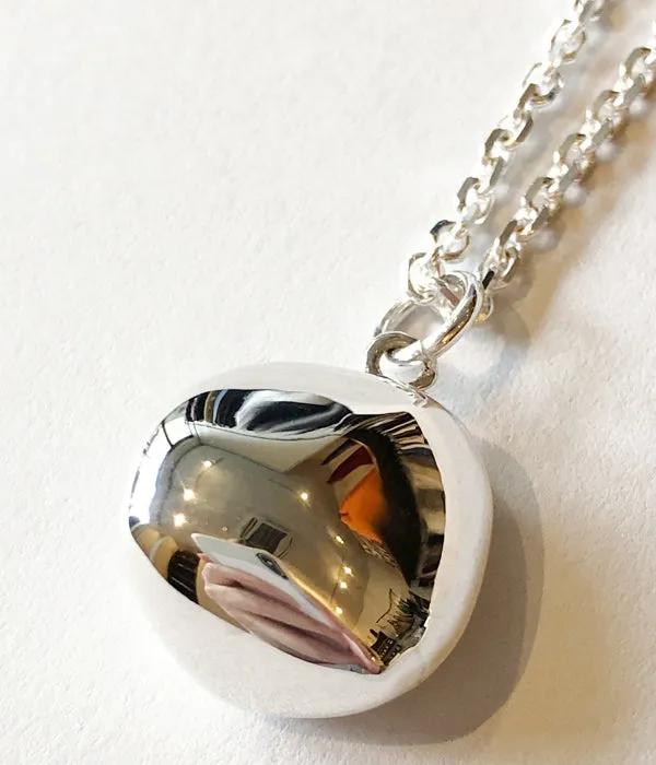 R.ALAGAN/AWKWARD BALL NECKLACE(SILVER)