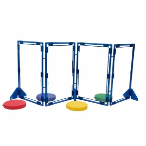 Rectangular Clear PlayPanel Divider Set of 4