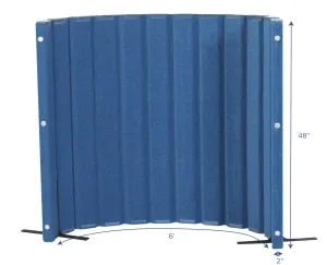 Sound Sponge® Quiet Divider® 48"H by 6'L Wall
