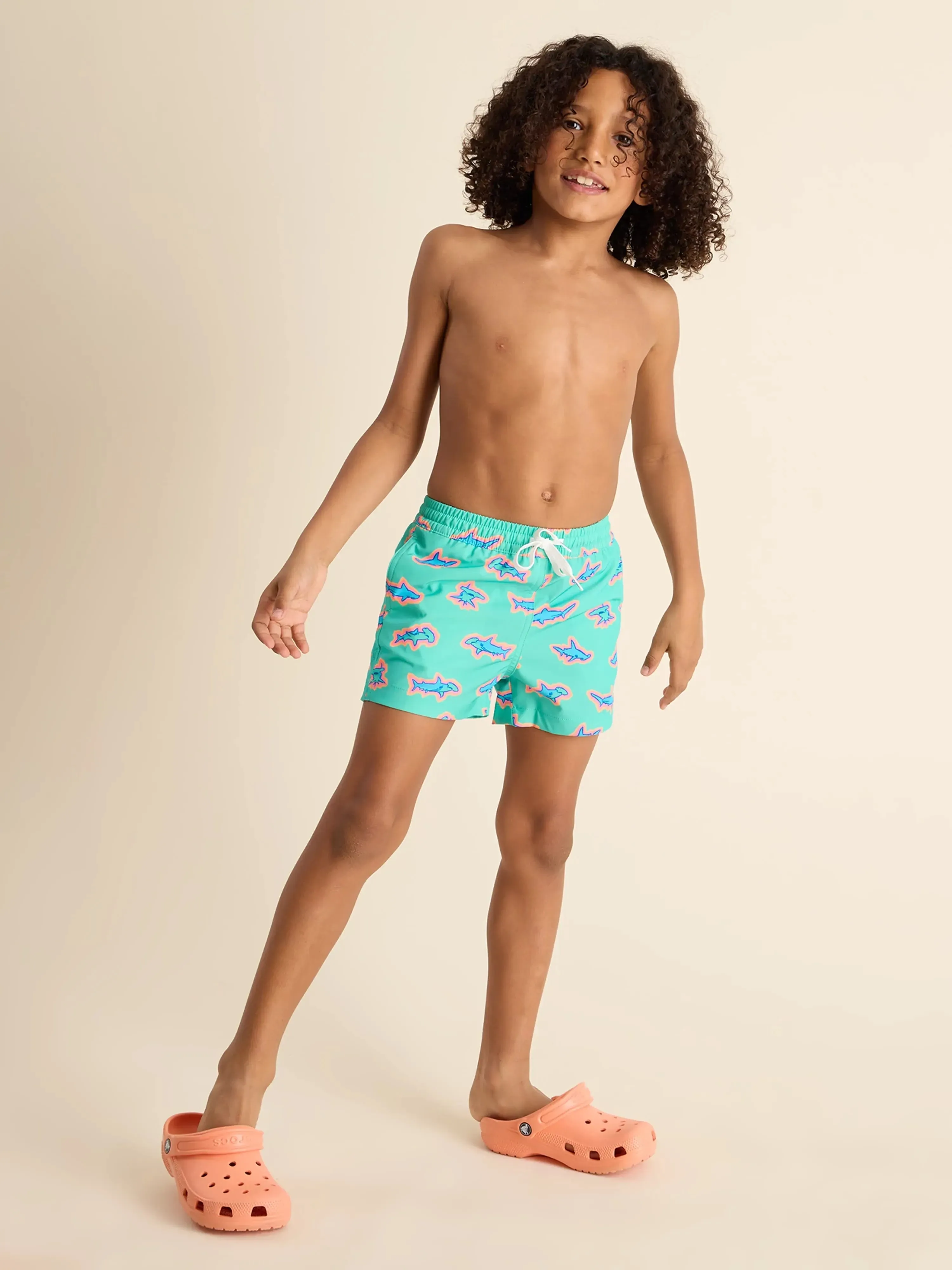 The Apex Swimmers (Boys Lined Classic Swim Trunk- Shorter)